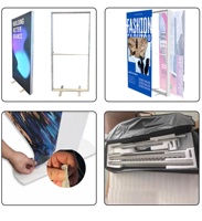 Boîtes lumineuses 3D pliables double face, présentoir portable pour salons professionnels, boîtes lumineuses publicitaires