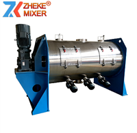 Mélangeur horizontal en acier inoxydable pour poudres, mortier sec, aliments, produits chimiques et l'industrie de l'énergie