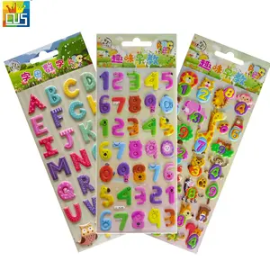 Цветные Обучающие наклейки с цифрами алфавита, Обучающие настенные наклейки для детского сада, украшение для детской гостиной