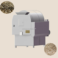 Machine de torréfaction commerciale entièrement automatique à chauffage électromagnétique, économe en énergie, pour noix, sésame, colza, 30~60 kg/h, moteur PLC