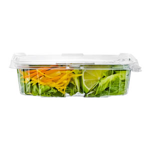 Récipients rectangulaires 24 OZ à charnière empilables de conception à clapet d'excellente qualité pour la nourriture de sushi recyclable - Product Image 3