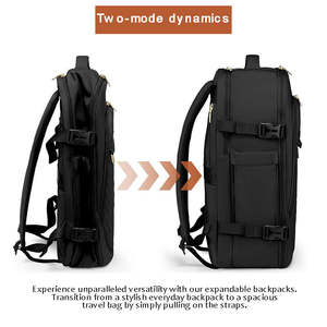 여행 배낭 노트북 기내 비행 승인 된 주말 비즈니스 하이킹을위한 하룻밤 수하물 가방 더플 백 - Product Image 3