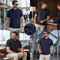 Polo de performance JNEI Aero Vent 150g, protection solaire, séchage rapide, polyester, vêtements de travail, marque privée OEM