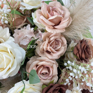 DKB Centros de Mesa con Bolas de Flores Artificiales, Hortensias, Rosas Realistas, Tacto Real, Hechas a Mano, Ligeras, Decoraciones para Mesa de Boda - Product Image 3