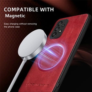 Étui de téléphone en cuir avec charge magnétique <span class=keywords><strong>sans</strong></span> <span class=keywords><strong>fil</strong></span> pour Samsung <span class=keywords><strong>Galaxy</strong></span> A53 A14 A33 A23 A13 A52 A52S A32 A22 A71 <span class=keywords><strong>A51</strong></span>, coque de protection souple - Product Image 3