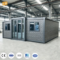 Villa conteneur extensible de luxe préfabriquée pour la protection contre les intempéries, idéale pour la résidence, les centres de villégiature et la location de vacances
