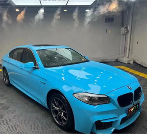 Emballage de film de couleur de carrosserie bleu ciel brillant pour animaux de compagnie emballage de voiture en PVC vinyle ultra brillant cristal bleu ciel PPF - Product Image 4