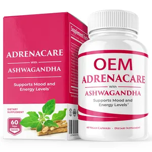 Dietary Supplement With Ashwagandha Capsules Mood Focus And Energy Support Supplement For Men And Women 60 Vegan Capsules