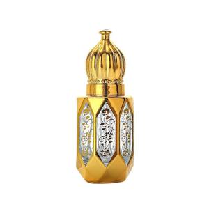 Großhandel Luxus 6ml Dubai Arabisch Stil Glas ätherisches Öl Parfüm Parfum Oud Attar Öl Roller Tola Flaschen mit Pagode Kappe - Product Image 1
