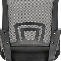 Bas prix 2025 haute qualité Orange noir mi-dossier pivotant chaise d'ordinateur chaise de bureau maille ergonomique