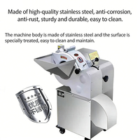 YYHB Professionele PLC-gestuurde multifunctionele snijmachine voor wortelgewassen, commercieel gebruik, roestvrij staal