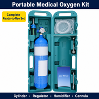 Bouteille d'oxygène médicale 2L 4L 7L 10L 15L en acier sans soudure 15MPa haute pression portable pour clinique