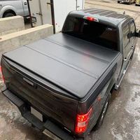Ickup-cama de camión de aluminio/fibra de vidrio, cubierta de triple pliegue tonneau para Chevrolet S10 2016-2018