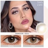 Échantillon Gratuit Vente en Gros Lentilles de Contact de Couleur Souples Freshgo Lentilles de Contact de Prescription Hidrocor Lentilles Oculaires de Couleur Naturelle