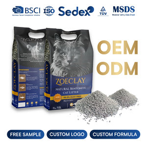 Lettiera per Gatti in Bentonite all'Ingrosso, ISO MSDS, Processo a Umido, Alta Durezza, Campione Gratuito, Fornitura OEM ODM - Product Image 1