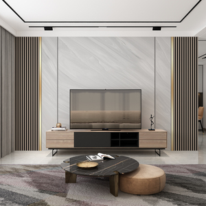 2025วอลเปเปอร์ WPC ระดับไฮเอนด์ที่เรียบง่ายทันสมัยหรูหราแบบเรียบง่ายติดผนังพื้นหลังทีวีติดผนังห้องนั่งเล่นติดผนังง่าย - Product Image 2