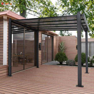 Pergola moderne et simple en aluminium et polycarbonate pour terrasse extérieure, abri de <span class=keywords><strong>voiture</strong></span> et garage, avec poteaux en aluminium, pour balcon, gazebo, <span class=keywords><strong>pavillon</strong></span> - Product Image 1
