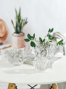 Pot de cire de bougeoir transparent en forme de poisson votif décoratif de table pour maison directe d'usine de gros - Product Image 6