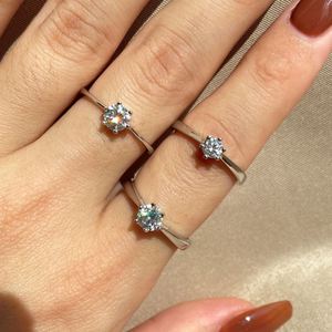 Dylam Classic Design S925 <b>Silver</b> Adjustable Colorful <b>Solitaire</b> 5A Cubic Zirconia 12 Months Birthstone Birthday Gift Jewelry <b>Ring</b> - Product Image 3