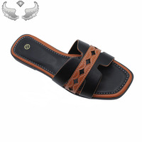 Sandales plates pour femmes de haute qualité, tendance, légères et respirantes, avec emballage personnalisé pour l'été