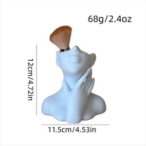 Xi Hong Face-shaped Cosmetic <b>Storage</b> <b>Box</b> Plastic Jewelry Holder Desktop Ornament Standing Type PP <b>Material</b> - Product Image 4