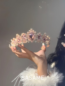 <span class=keywords><strong>Azzurro</strong></span> corona femminile principessa accessorio per la decorazione di torte forniture per feste di compleanno e decorazioni da sposa - Product Image 6