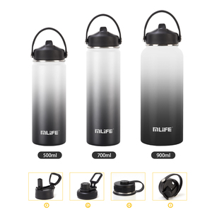 Vừa xách tay 32 oz <span class=keywords><strong>sipper</strong></span> rơm nắp cách nhiệt chân không thép không gỉ thể thao chai nước với rơm - Product Image 4