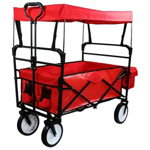 mini camping trolley folding wagon carts folding baby wagon stroller folding cart wagon spreader garden