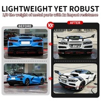 Nouveauté : Aileron arrière de course en fibre de carbone sèche, style ZR1, pour Chevrolet Corvette C8 Z06.
