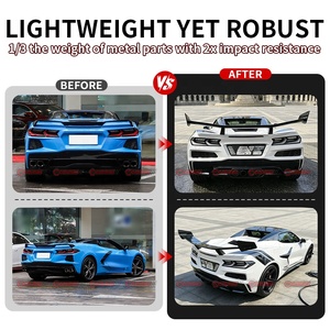 Nouveauté : Aileron arrière de course en fibre de carbone sèche, style ZR1, pour Chevrolet Corvette C8 Z06. - Product Image 2