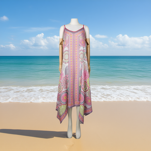 Buonic Copricostume da Spiaggia Estivo da Donna 50x108cm Colori Misti Tunica Casual per Costumi da Bagno - Product Image 2