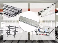 Supports de montage solaire en acier cornière, profilés en C et en Z, galvanisés à chaud et en ZAM, supports de tuyaux antisismiques – Approvisionnement direct usine