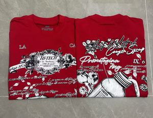 2025 Nfc camiseta de alta calidad Algodón 260gsm ropa de calle Vintage camisetas ácido lavado estampado gráfico Hell camiseta para hombres - Product Image 2