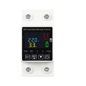 Disjoncteur intelligent WiFi Tuya, dispositif de protection contre les courants résiduels, contrôle à distance par téléphone mobile, interrupteur d'alimentation intelligent, prise de courant intelligente - Product Image 1