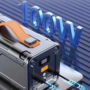 Banco de Energía Portátil PD100W con Supercarga, 50000mAh de Alta Capacidad, con Funciones LED, Cargador Móvil para Laptop y Uso en Exteriores - Product Image 4