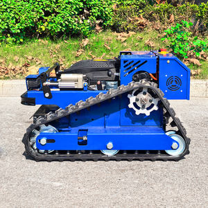 送料無料 CE EPA認証済み 全地形対応 RC草刈機 ガーデン クローラー リモコンロボット芝刈り機 スノーブレード付き - Product Image 5