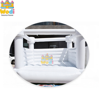 Brincolín Inflable para Bodas, Ecológico, Diseño de Columna Blanca de 4x4m, para Bodas de Lujo al Aire Libre