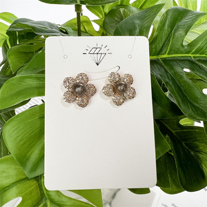 Boucles d'oreilles clous en labradorite naturelle chatoyante personnalisées, plaquées or 18 carats, style bohème, pour femmes, fiançailles, vente chaude - Product Image 5