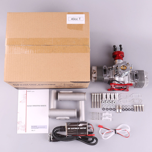 RCGF 40cc T 40CC Twin Cylinder Petrol/<b>Gasoline</b> Engine Dual Cylinder With Muffler/Ignition/Spark Plug for RC Model DIY Airplane - Product Image 2
