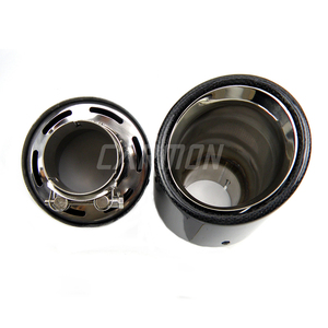 Tube de silencieux d'échappement universel, en Fiber de carbone/brillant, pour voiture BMW, AUDI, GOLF, MAZDA, Land Ro - Product Image 4