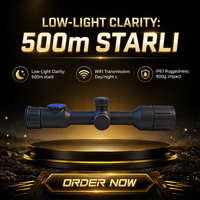 Caméra de vision nocturne M23 Premium à faible luminosité 500m, reconnaissance Starlight sans lune, transmission WIFI IP67, 6+ heures d'autonomie, écran 8'' CMOS