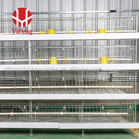 Sistema de Jaulas para Pollos Tipo H de Acero Galvanizado, Marca YiFeng, Nuevo, Directo de Fábrica, Precio Competitivo para Producción Avícola en África