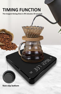 Hengte Gießen Sie über Filterkaffee Espresso Digitale elektronische Kaffee waage mit Timer - Product Image 5