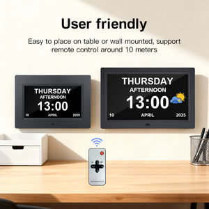Цифровая фоторамка 7 и 10,1 дюйма с видео, музыкой, фото, автоматическим поворотом, календарем, часами и цифровым будильником - Product Image 6
