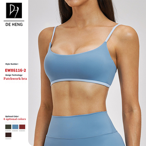 Soutien-gorge de sport personnalisé de haute qualité <span class=keywords><strong>pour</strong></span> femmes, respirant, à fines bretelles, dos ouvert, idéal <span class=keywords><strong>pour</strong></span> le yoga et la course à pied - Product Image 1
