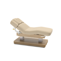 Table de Massage Électrique Ajustable DHF en Bois, Chaise Faciale pour Traitements de Spa et Salon, pour Salon ou Chambre à Coucher