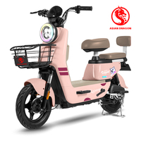 Vélo électrique pour adultes, motos électriques, cyclomoteurs à deux roues, scooter électrique avec panier, vélo électrique stable pour les trajets urbains