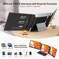 Consumer Electronics 14" FHD Laptop Screen Extender LCD Monitors Designed for Desktops Computer Gaming PC