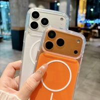 Nouvelle coque de téléphone magnétique sans fil en acrylique pour iPhone 18 17 16 Pro Max, coque de téléphone antichoc avec boîte