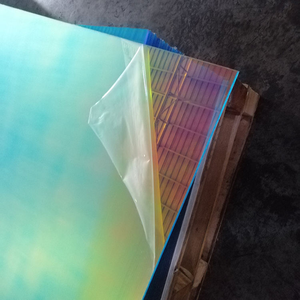 Dichroïsche Gradiënt Acrylplaat Perspex Glas Getextureerd Iriserend Iriserend Plastic Vel Hologram Regenboog Getint - Product Image 1